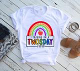 Teaching on a Twosday - Rainbow SVG