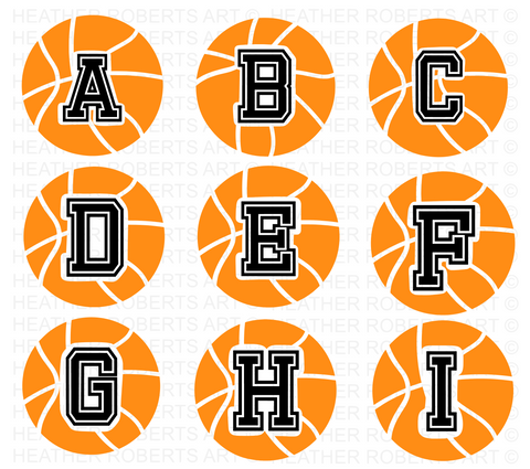 Basketball Monograms SVG Bundle