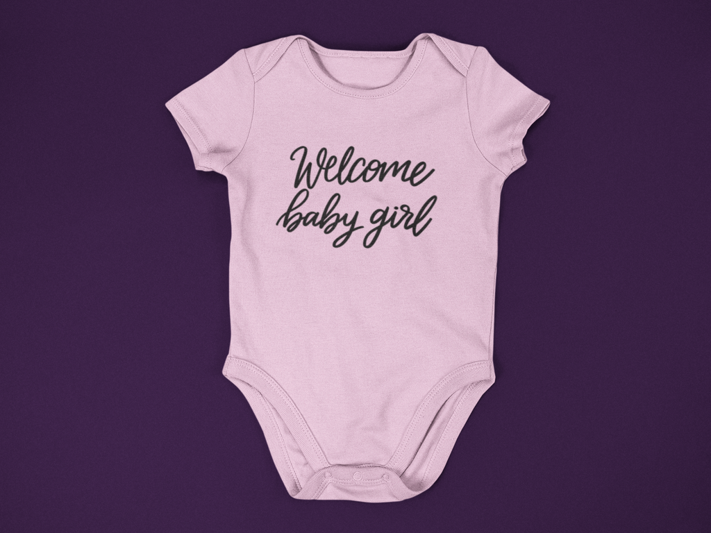 Welcome Baby Girl SVG – Heather Roberts Art