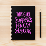 Girl Supports Gay Sisters SVG