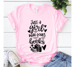 Just a Girl Who Loves Books SVG