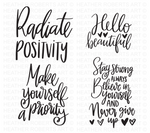 Positive Quotes SVG Bundle