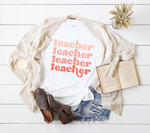 Retro Teacher SVG