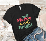 Merry and Birght Retro SVG