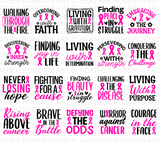 Cancer Awareness SVG Bundle