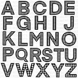 Plaid Alphabet Monograms