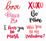 Valentine's Day Colored SVG Bundle