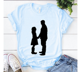 Father Daughter Silhouette SVG