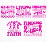 Retro Cancer Awareness SVG Bundle