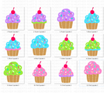 Cupcakes Clipart Set