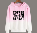 Coffee Teach Repeat SVG