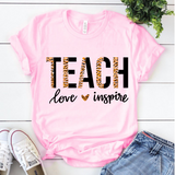 Teach Love Inspire SVG, Half Leopard SVG