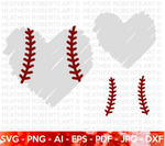 Softball Heart SVG