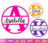 Keychain Split Monogram SVG Bundle