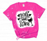 Girls Just Wanna Have Wine SVG