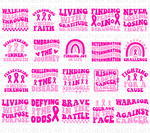 Retro Cancer Awareness SVG Bundle