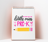 Little Miss Pre-K Svg