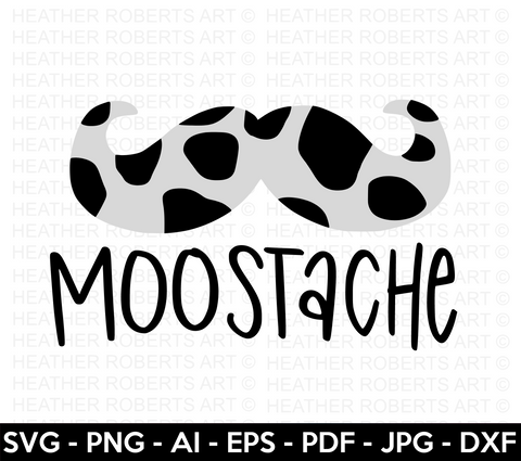 Cow Moostache SVG