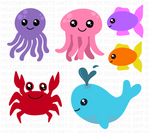 Sea Creatures SVG Bundle