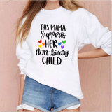 Mama Supports Non-binary Child SVG