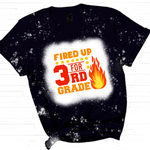 Fired Up for Third Grade SVG