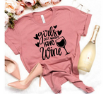 Girls Just Wanna Have Wine SVG