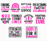 Cancer Awareness SVG Bundle