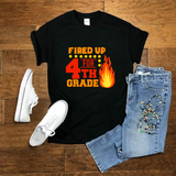 Fired Up for Fourth Grade SVG