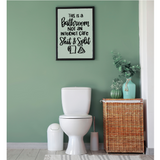 Funny Bathroom Sign SVG