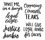 Funny Lawyer Attorney SVG Bundle