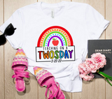 Teaching on a Twosday - Rainbow SVG