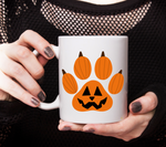 Halloween Dog Paw Print Layered SVG