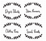 Laundry Labels SVG Bundle