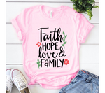 Faith Hope Love Family SVG