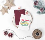 You Rock My Christmas Socks Retro SVG