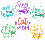 Keychain Quotes SVG Bundle