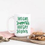 Girl Supports Gay Sister SVG