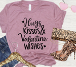 Hugs Kisses and Valentine Wishes SVG