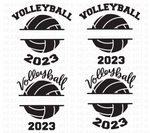 Volleyball Monogram Mini SVG Bundle