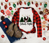 Silent Night Sublimation PNG