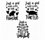 Just a Girl SVG Bundle