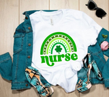 St. Patrick Rainbow SVG (Nurse)