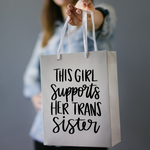 Girl Supports Trans Sister SVG