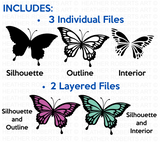 Layered Butterfly SVG