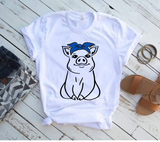 Pig with Bandana SVG