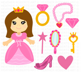 Princess Clipart Set