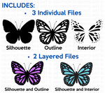 Layered Butterfly SVG