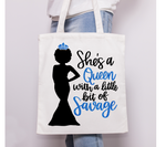 Black Queen with a Little Bit of Savage SVG