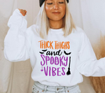 Thick Thighs and Spooky Vibes Colored SVG