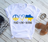 Peace Love Ukraine SVG